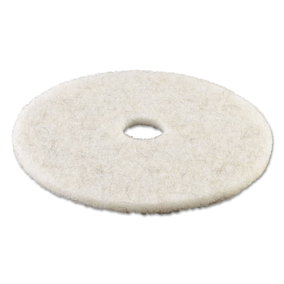 Boardwalk Ultra High-Speed Natural Hair Floor Pads 21" Diameter White 5/Carton 4021NAT