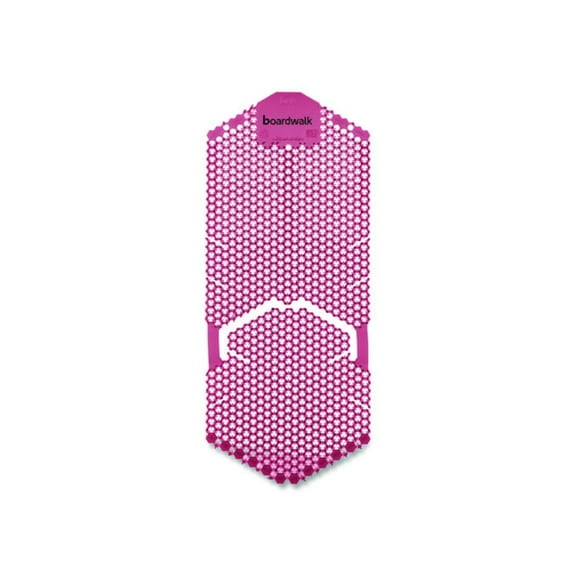 Boardwalk Vertical Urinal Screen, Spiced Apple Scent, Red, 5.22 oz, 6/Carton