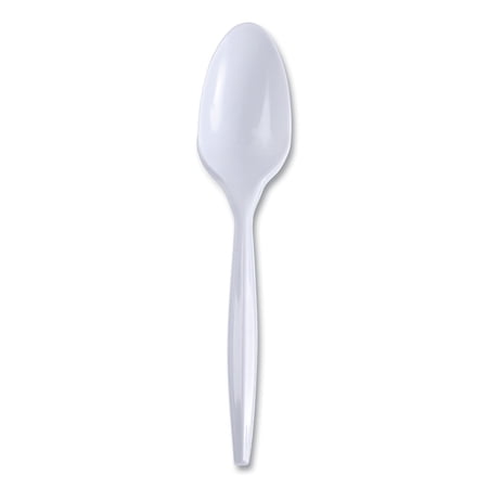 Boardwalk Wrapped Polypropylene Teaspoons, White, 1000 count