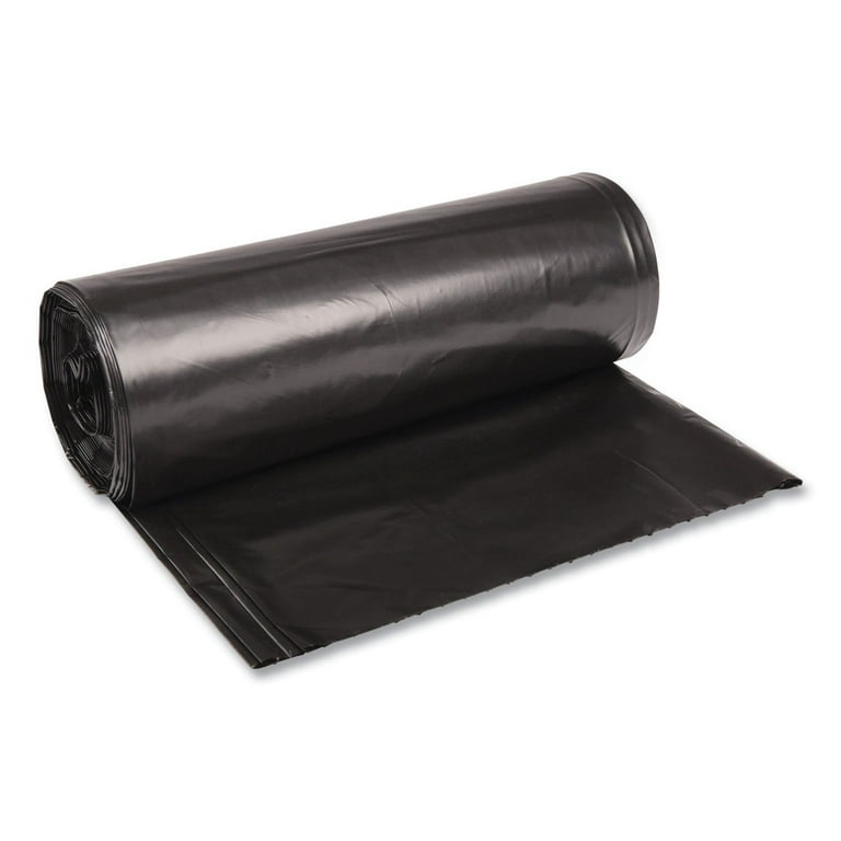 16x9x30 Black Gusseted Linear Low-Density 12-16 Gallon Can Liners 4 mil  150/CS