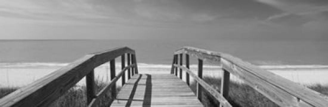 Boardwalk on the beach Gasparilla Island Florida USA Canvas Art - Panoramic Images (36 x 12)