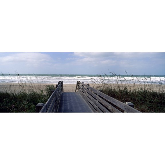 Boardwalk on the beach, Nokomis, Sarasota County, Florida, USA Poster Print (36 x 12)