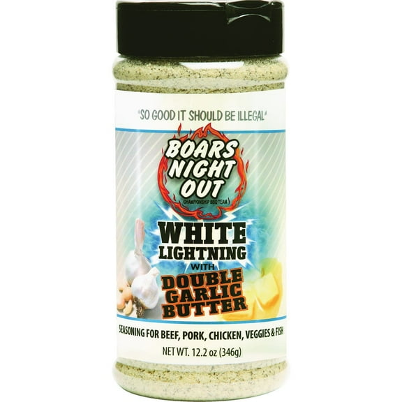 Boars Night Out White Lightning Garlic Rub - Double Garlic - 12 Oz.