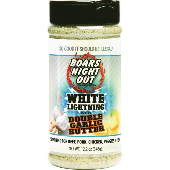 Boars Night Out White Lightning Garlic Rub - Double Garlic - 12 Oz.
