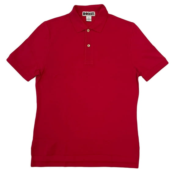 Boast Men's Blank Core Pique Polo Small, Red