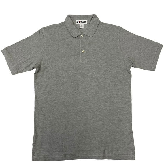 Boast Men's Polo Shirt 10004, X-Large, Heather Grey