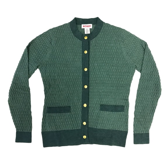 Boast Women's Crewneck Cardigan, Medium, Sea Pine