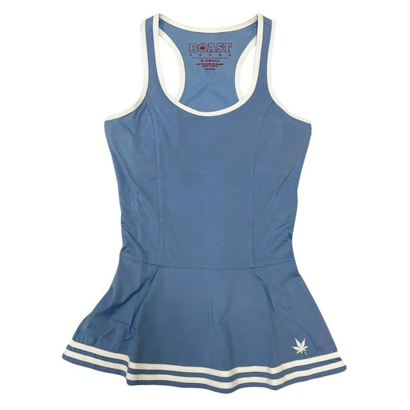 Boast Women's Tipped Tunic Tennis Top X-Small, Carolina Blue