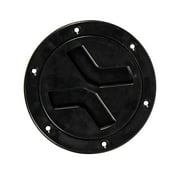 Boat 4 Inch Cover Out Deck Plate For ABS Material Black