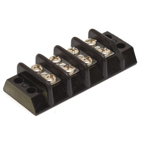 Boat 4-Position Terminal Block TBLOCK-4 | Black Plastic