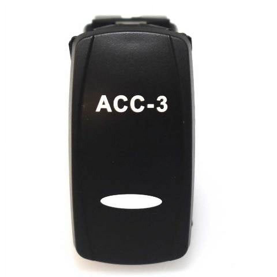 Boat On/Off Accessory-3 Rocker Switch | 6 Spade 12V 20A Lighted ...