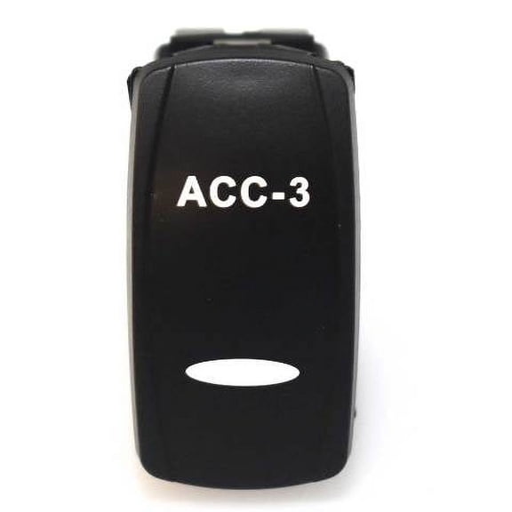 Boat On/Off Accessory-3 Rocker Switch | 6 Spade 12V 20A Lighted
