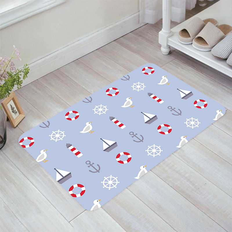 Boat Anchor Floor Mat Rugs Balcony Living Room Carpet Entrance of House ...