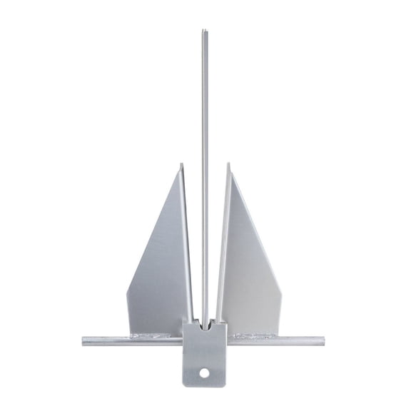 Boat Anchor Kit 13lbs - Galvanized Steel Anchor w/ 7.9' Chain & 101' Rope - Marine Anchor for Small Boats up to 30ft - Seas, Rivers & Lakes