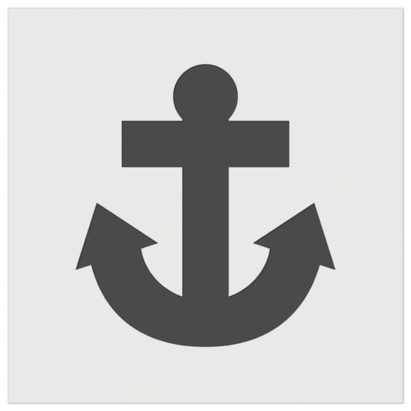 Boat Anchor Nautical DIY Cookie Wall Craft Stencil - 4.5 Inch