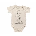 thumbnail image 1 of Boat Anchor Patent Newborn Gift Baby Bodysuit, 1 of 6