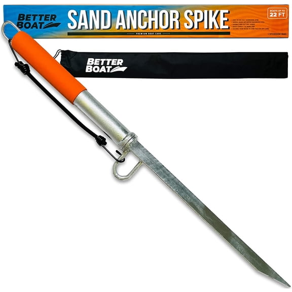 Boat Anchor Pole for Boats Jet Skis Pontoons and Kayaks Up to 22FT Slide Pole System for Shallow Water Sandbars Beaches and Land with Accessory Bag