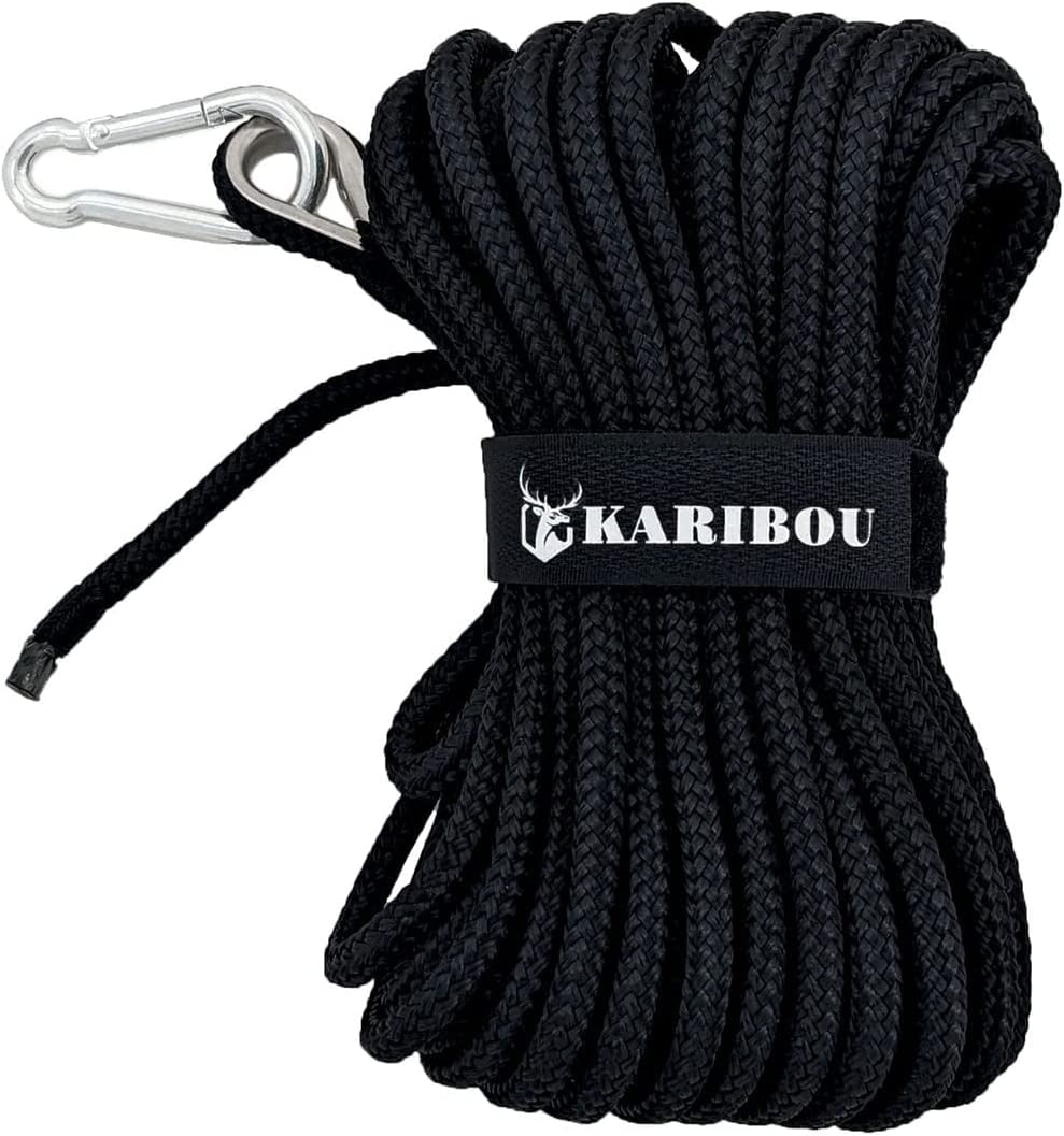 Boat Anchor Line High Strength Marine Anchor Rope (Black)