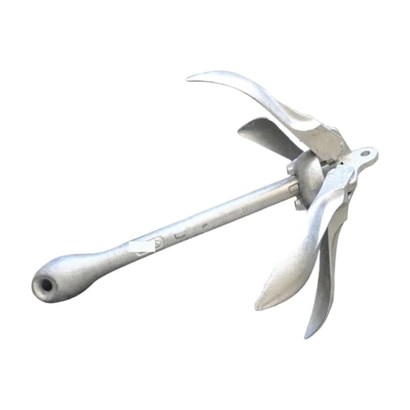Boat Anchor Small Boat Anchor Kit Folding Carbon Steel Fixed Anchor Stainless Steel Boat Folding Grapnel Anchor Docking Hardware Boat Series ,Easy to Install