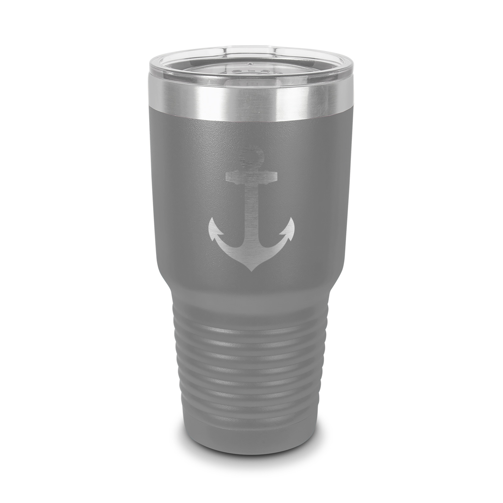 LaserGram 22oz Skinny Tumbler With Boat Anchor Design – Vacuum Insulated, Personalized Engraving Included