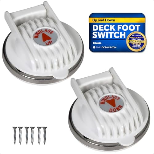 Boat Anchor Windlass Foot Switch, Up/Down, 12-24VDC, 5A, IP66 ...