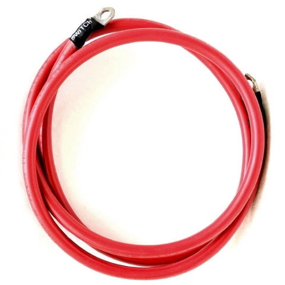 Boat Battery Cable Red | 2 AWG 66 Inch Tinned 600V