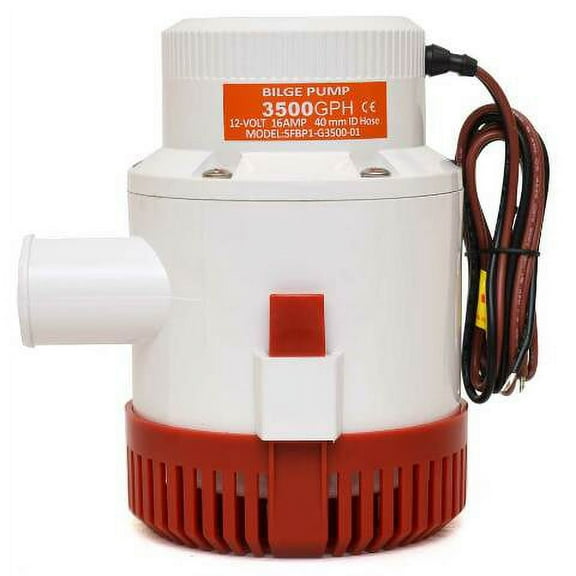Boat Bilge Pump BP1-G3500-01 | Non-Automatic Submersible 3500 GPH 12V 16A