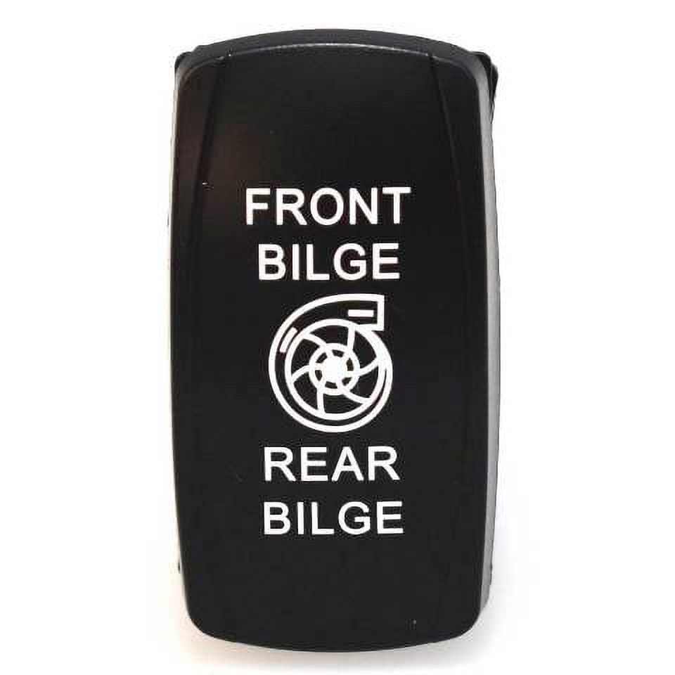 Boat On/Off/On Rocker Switch | Front / Rear Bilge 7 Spade 12 Volt ...