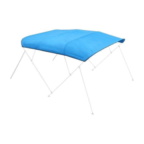 Boat Bimini Top Canopy Replacement - 600D Polyester 4-Bow 96" x (97-103") - Waterproof Sun Shade Awning - Pacific Blue (Frame Not Included)