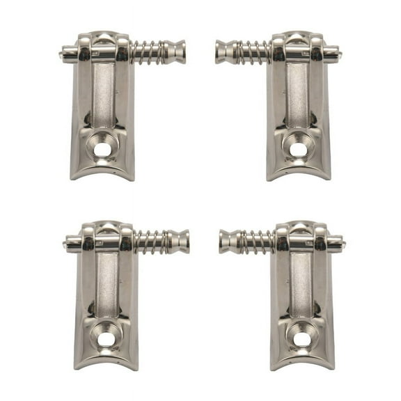 Boat Bimini Top Deck Hinges Fitting Concave Base Hardware with Removable Pins Pair of 4