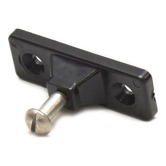 Boat Bimini Top Deck Mount Hinge Fitting | Black Plastic