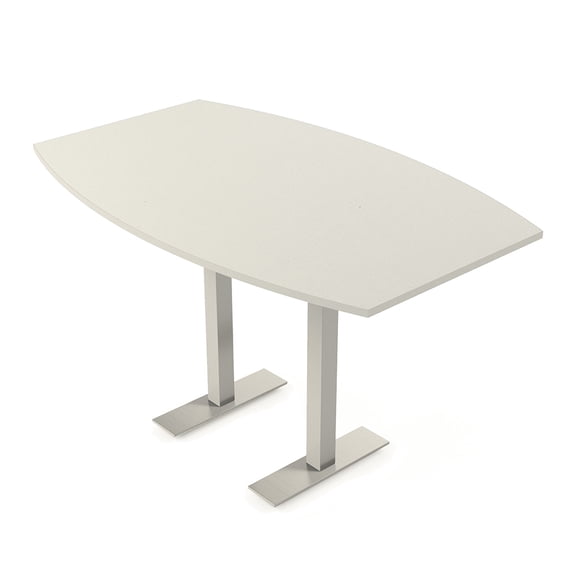 Boat Bistro Height Meeting Table T-Shaped Metal Base 46x72 Bar Table