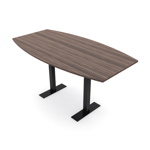 Boat Bistro Height Meeting Table T-Shaped Metal Base 46x72 Bar Table