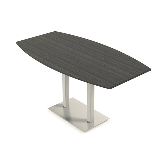 Boat Bistro Height Meeting Table T-Shaped Metal Base 46x84 Bar Table