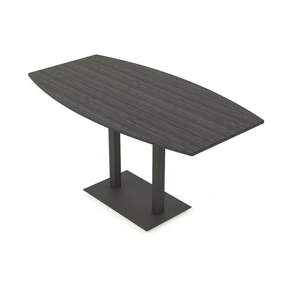 Boat Bistro Height Meeting Table T-Shaped Metal Base 46x84 Bar Table