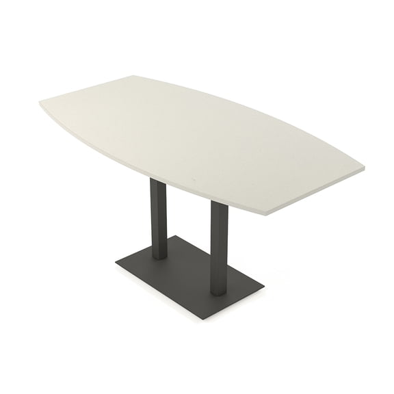 Boat Bistro Height Meeting Table T-Shaped Metal Base 46x84 Bar Table