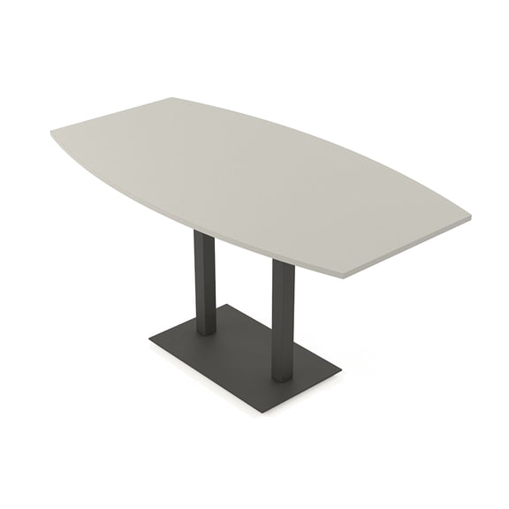 Boat Bistro Height Meeting Table T-Shaped Metal Base 46x84 Bar Table
