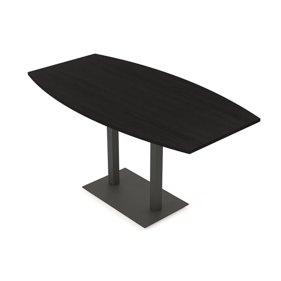 Boat Bistro Height Meeting Table T-Shaped Metal Base 46x84 Bar Table