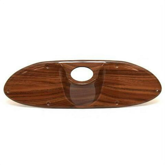 Boat Blank Dash Panel | Clock Gauge Glossy Woodgrain