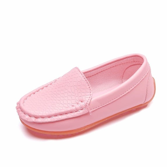 Boat Boys Shoes Casual Sneaker Kid Children Solid Girls Lazy Sport Leather Baby Shoes