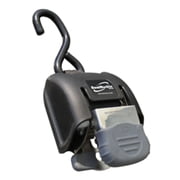7" Black Boatbuckle Heavy-Duty G2 Retractable Transom Tie-Down - 2"-43" 1500 LBS Pair