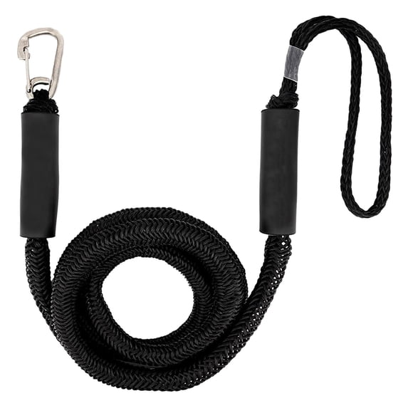 Boat Bungee Dock Line Docking String Dock Line with Loop 4 Feet Sturdy Mooring Rope with Stainless Steel Clip Practical Boat Ties Accessories B