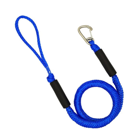 Boat Bungee Dock Line Docking String Dock Line with Stainless Steel Clip 4 Feet Sturdy Marine Bungee Cord Boat Tie Down Ropes Accessories C