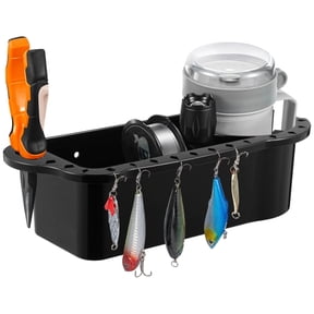Boat Caddy With Cup Holder, Versatile Marine Organizer For 3.7 In Handled Cups, Tools, Fishhooks, Includes Screws