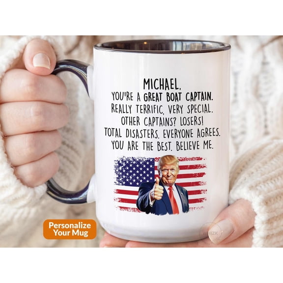 Boat Captain Mug Boat Captain Gift For Boat Owner Gift Boat Owner Coffee Mug Cup Personali