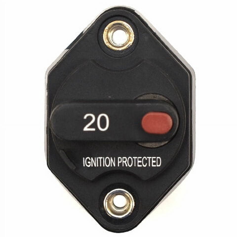 Boat Circuit Breaker | 20A 32V DC w/ Manual Reset Button