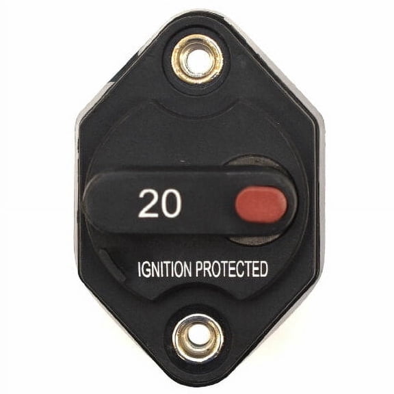 Boat Circuit Breaker | 20A 32V DC w/ Manual Reset Button