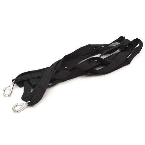 Boat Clasp Hook Strap | 14 Feet 1 Inch Black Woven Nylon