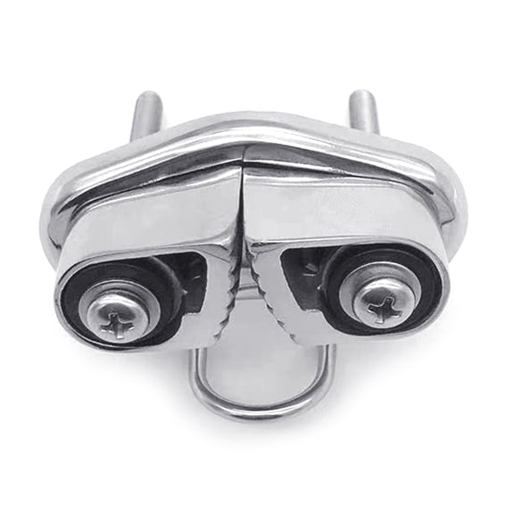 Boat Cleats Stainless Steel Cleat for 315mm Rope Boat Hardware Leading Rings Fairlead for Boat Canoe Dinghy