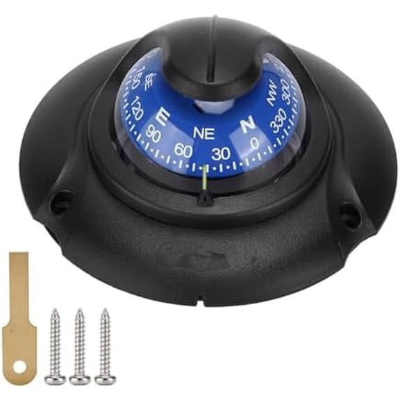 Boat Compass Boating Compass Marine MultiFunction Magnetic Flush Mount with 12V LED Light for Marine Yacht Outdoors Hiking$$Watercraft